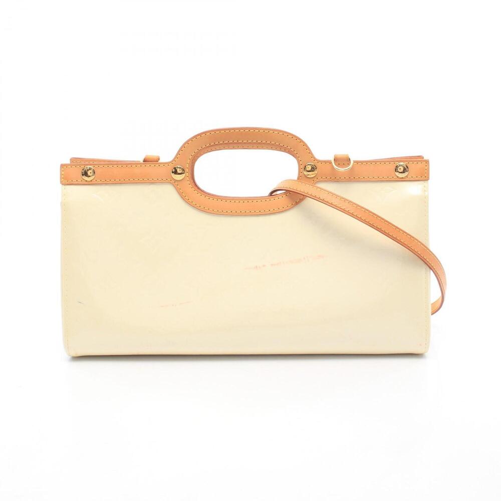 Louis Vuitton Roskbury Drive 2-Way Handbag, Leather, Vernis, Women's, White (...
